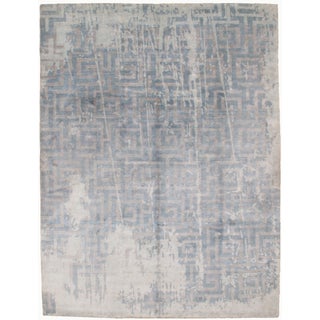 Modern Bamboo Silk Rug - 9' X 12' For Sale
