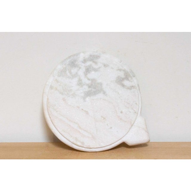 1990s Handcarved Pure Marble Turtle Plate For Sale - Image 5 of 6