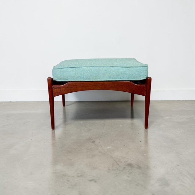 Ib Kofod-Larsen Teak Reclining Lounge Chair & Ottoman for Selig For Sale - Image 14 of 17