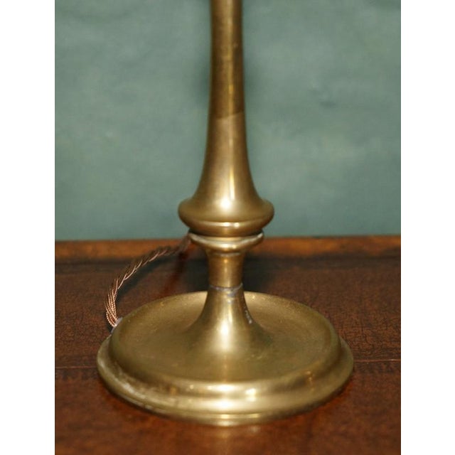 Antique English Brass Table Lamps, 1900, Set of 2 For Sale - Image 6 of 13