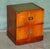 Military Campaign Side Tables with Green Leather, Set of 2 For Sale - Image 12 of 18