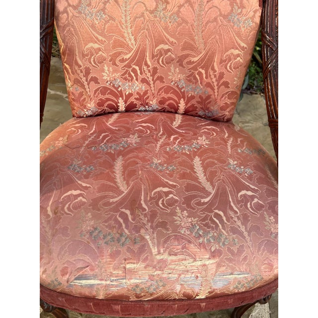 1920s Antique Hollywood Regency Armchair For Sale - Image 11 of 12