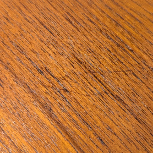 1960s Petite Danish Modern Teak Three-Drawer Dresser or Nightstand For Sale - Image 9 of 10