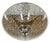 Large Baccarat crystal centerpiece bowl on a pedestal base. Engraved decoration. Label missing from under the base....
