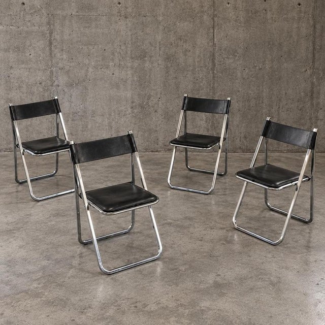 2000 - 2009 Postmodern Tamara Folding Chairs from Arrben, Italy, 1970s, Set of 4 For Sale - Image 5 of 5