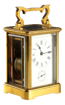 Gilded Bronze Desk Clock