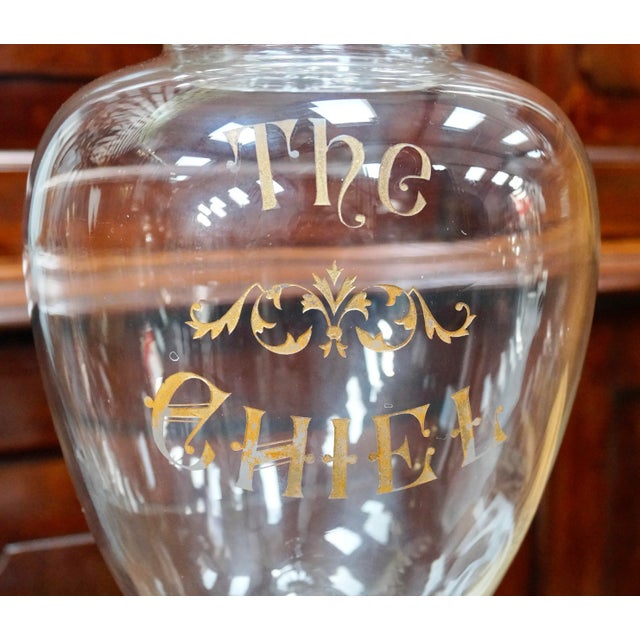 Large Antique Crystal Whiskey Dispenser, 1870 For Sale - Image 6 of 8