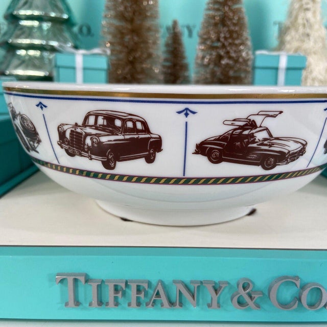 Tiffany Mercedes Benz Porcelain Bowl Commemorative - Made in Japan For Sale In Los Angeles - Image 6 of 14