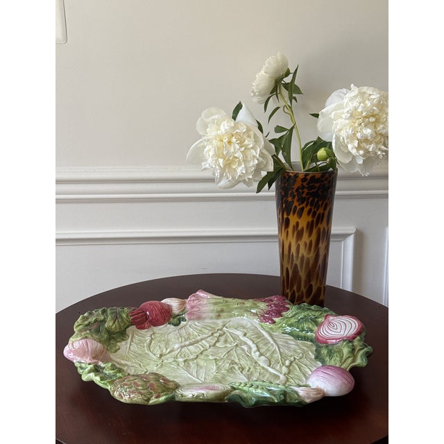 Ceramic FItz and Floyd French Market Style Ceramic Platter For Sale - Image 7 of 11