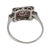 Art Deco Style Diamond Ruby Platinum Ring, Size 7.5 For Sale In Los Angeles - Image 6 of 6