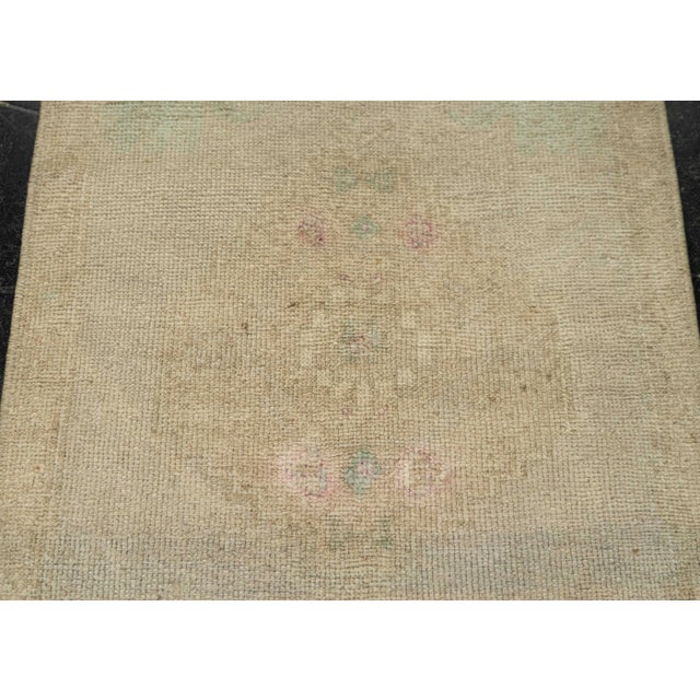 Turkish Mini Rug Oriental Hand Knotted Vintage Rug 1'7" x 3'4" #21158 For Sale - Image 4 of 8