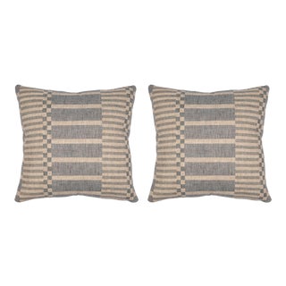 Kingston Blue 22x22 Pillow, A Pair For Sale