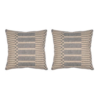 Kingston Blue 22x22 Pillow, A Pair For Sale