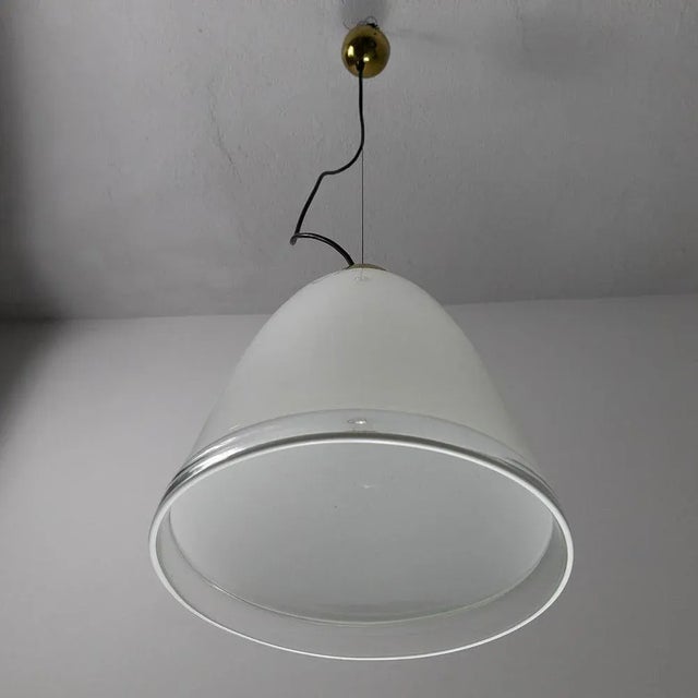 Pair of glass pendants produced by La Murrina in the 1970s. Up to 250V (Europe/UK Standard).The wiring of this item may be...