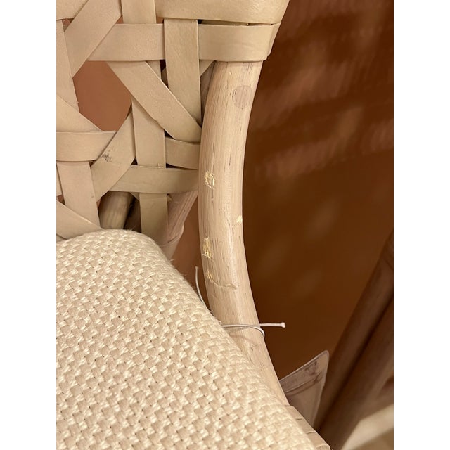 Contemporary Baker McGuire Exalt Bar Stool, Natural Finish, Loose Seat Cushion - Pair For Sale - Image 3 of 18