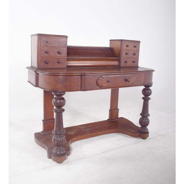 Antique English Desk with Carved Feet, 1890s For Sale - Image 12 of 14