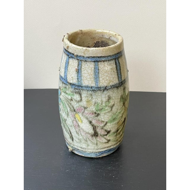 Small Round White Qajar Vases, Set of 2 For Sale - Image 9 of 12