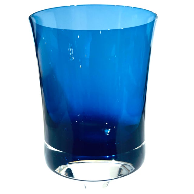 Denby-Milnor Sweden 1970's Swedish Denby Milnor Mirage Cobalt Goblets by Bo Bergstrom - Set of Four For Sale - Image 4 of 9
