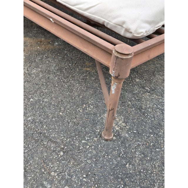 Vintage Wrought Iron Outdoor Chaise Lounges - Set of 2 For Sale - Image 11 of 11