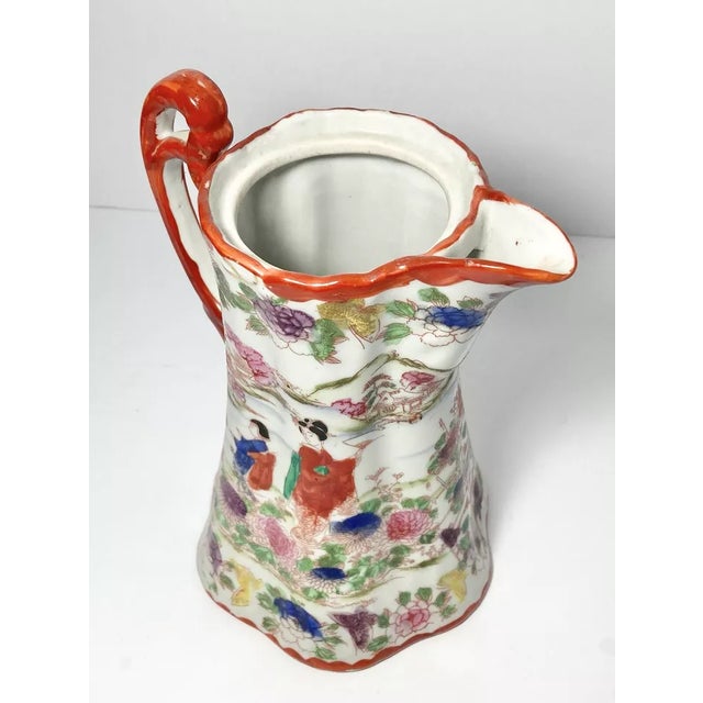 1940s Postwar Japanese Import 13-Piece Bone China Demitasse Coffee Set For Sale - Image 4 of 12