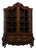 19th Century Chestnut Brown Dutch Vitrine with Brass Hardware For Sale