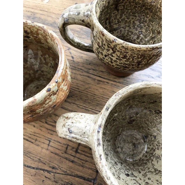 Cups and Teapot Set by André Bodin for Vallauris, 1960s, Set of 8 For Sale - Image 10 of 18