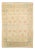 Mogul Collection Hand-Knotted Area Rug - Ivory 6' 4" x 8' 8" For Sale