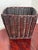 Late 20th Century Dark Brown Woven Wicker Waste Basket For Sale - Image 6 of 8