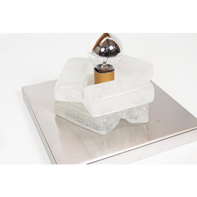 Poliarte Vintage Wall Lamps in Murano Glass by Albano Poli for Poliarte, 1970s, Set of 2 For Sale - Image 4 of 7