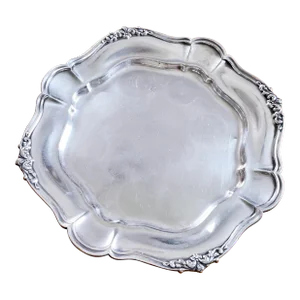 Antique Silver Tray From Hotel Sherman in Chicago