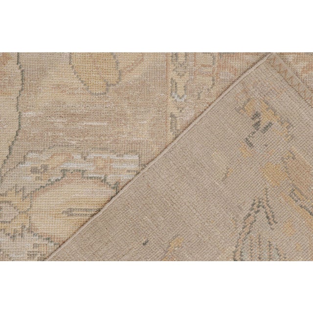 Textile 2010s Rug & Kilim’s Oushak Style Rug in Beige, Gray & Gold Geometric Patterns For Sale - Image 7 of 7