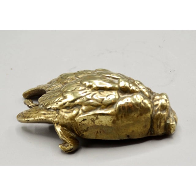 Early 20th Century French Gilt Bronze Sparrow Bird Sculpture Paperweight Attributed to Comoléra For Sale - Image 5 of 8