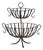 Metal Fruit Basket Vase, 1990s For Sale