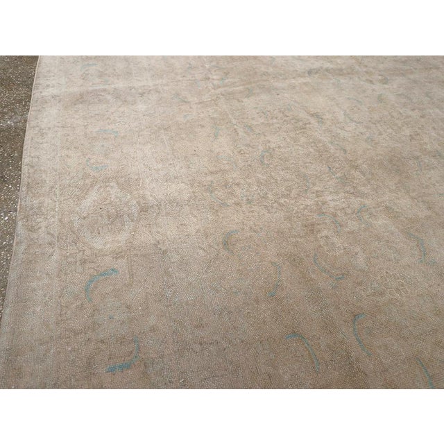 Rustic Galerie Shabab Collection Mid-20th Century Persian Mahal Accent Carpet For Sale - Image 3 of 8