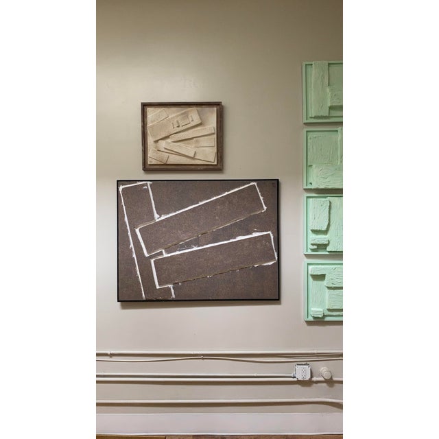 2021 "Abstract Series 04" Contemporary Sculptural Wall Object, Framed For Sale In Los Angeles - Image 6 of 7