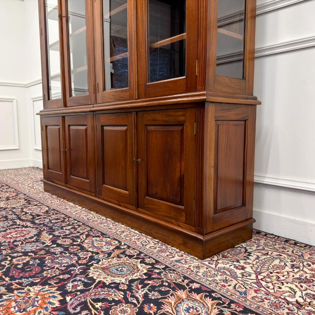 English Bookcase with Glass Doors For Sale - Image 12 of 18