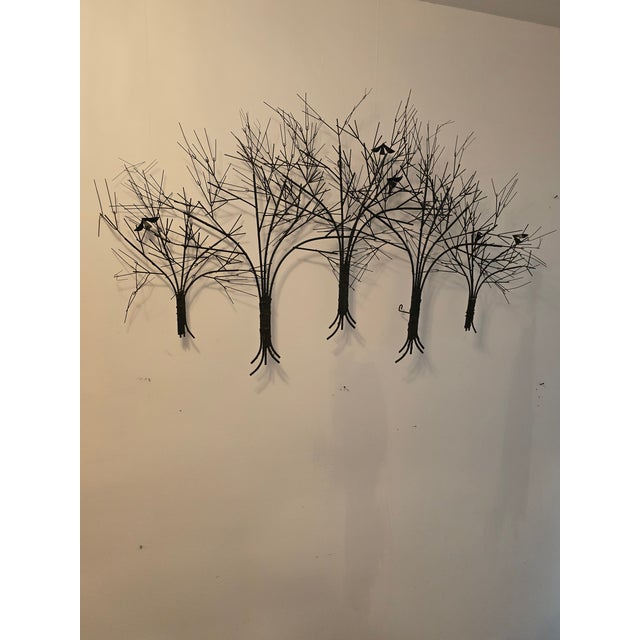 A compelling and original signed mid century modern vintage C Jere wall art sculpture. Absolutely the best and most...