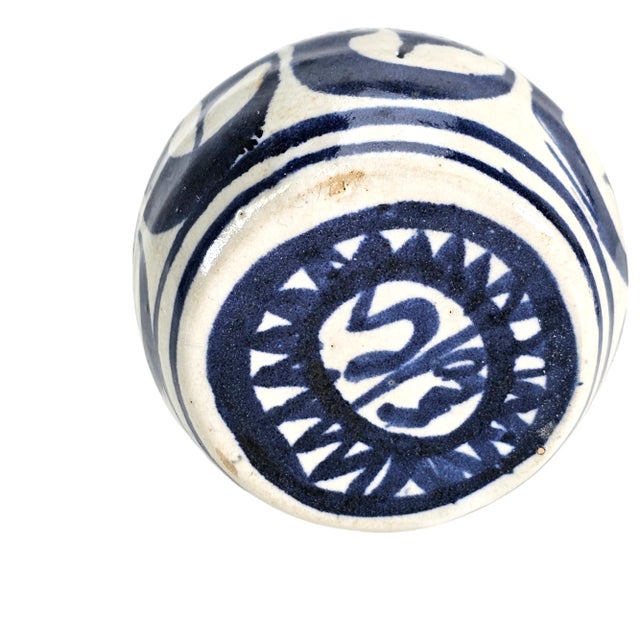 Italian Eden Ceramic Blue Gray Carafe/Pitcher For Sale - Image 9 of 9