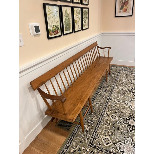 These two identical hardwood Deacon’s Benches were acquired from the First Congressional Church in South Egremont, MA. The...