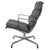 Exceptional Vitra Eames EA219 Soft Pad Chair, upholstered in luxurious soft grey leather. The Soft Pad Chair perfectly...