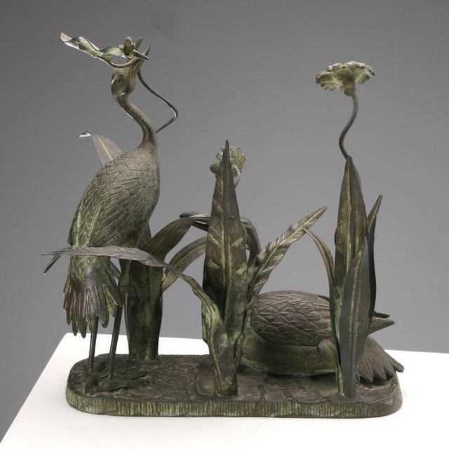 Bronze Patinated Metal Planter For Sale - Image 3 of 11