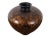 African Late 20th Century Adelina Mottled Marbled Gold Amber Brown Bulbous Vase Urn Centerpiece For Sale - Image 3 of 12