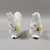 Italian Pair of Italian White Glazed Terracotta Squirrel Figurines For Sale - Image 3 of 7