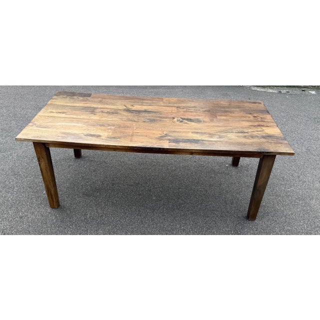 Vintage Oak Dining Table, 1970s For Sale - Image 6 of 14