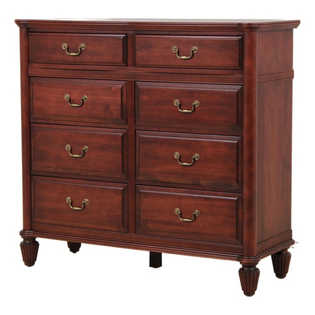 Durham Cherry 8 Drawer Dressing Chest For Sale