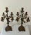 Original Pair of Antique Heavy Signed Delarue Louis XV Ormalu French Cast Bronze 5 Candle Candelabras For Sale - Image 13 of 13