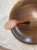 Mid 20th Century Vintage Ozark Black Walnut Round Wood Serving Tray Nut Bowl With Center Handle For Sale - Image 5 of 8