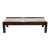 1980s Contemporary Mirrored Coffee Table With Metallic Trim, 58"w For Sale