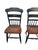 Green Pair of Vintage L Hitchcock Plank Bottom Dining Side Chairs Paint Decorated For Sale - Image 8 of 16