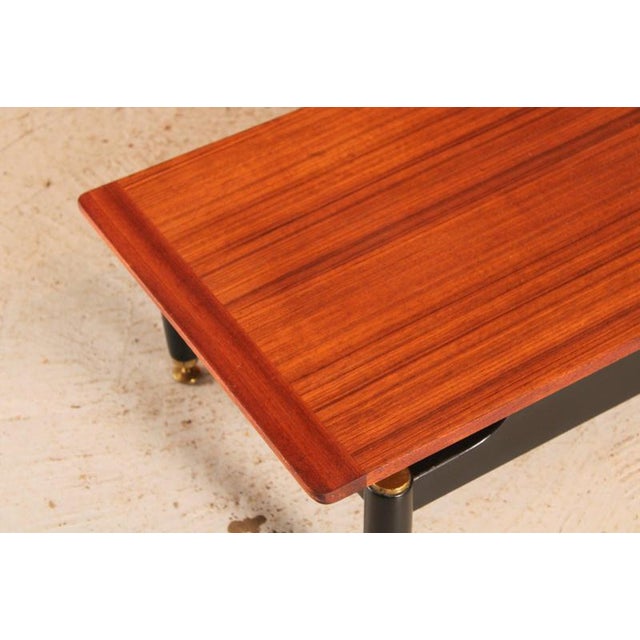 Long Mid-Century Tola and Black Librenza Coffee Table from G-Plan, 1960s For Sale - Image 4 of 13